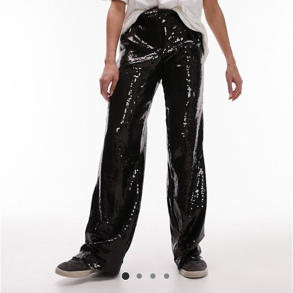 NWT Topshop sequin pants - Picture 2 of 5